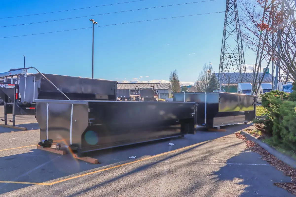Roll-off dumpster ready for waste disposal at job site for Residential Dumpster Rental in Poway